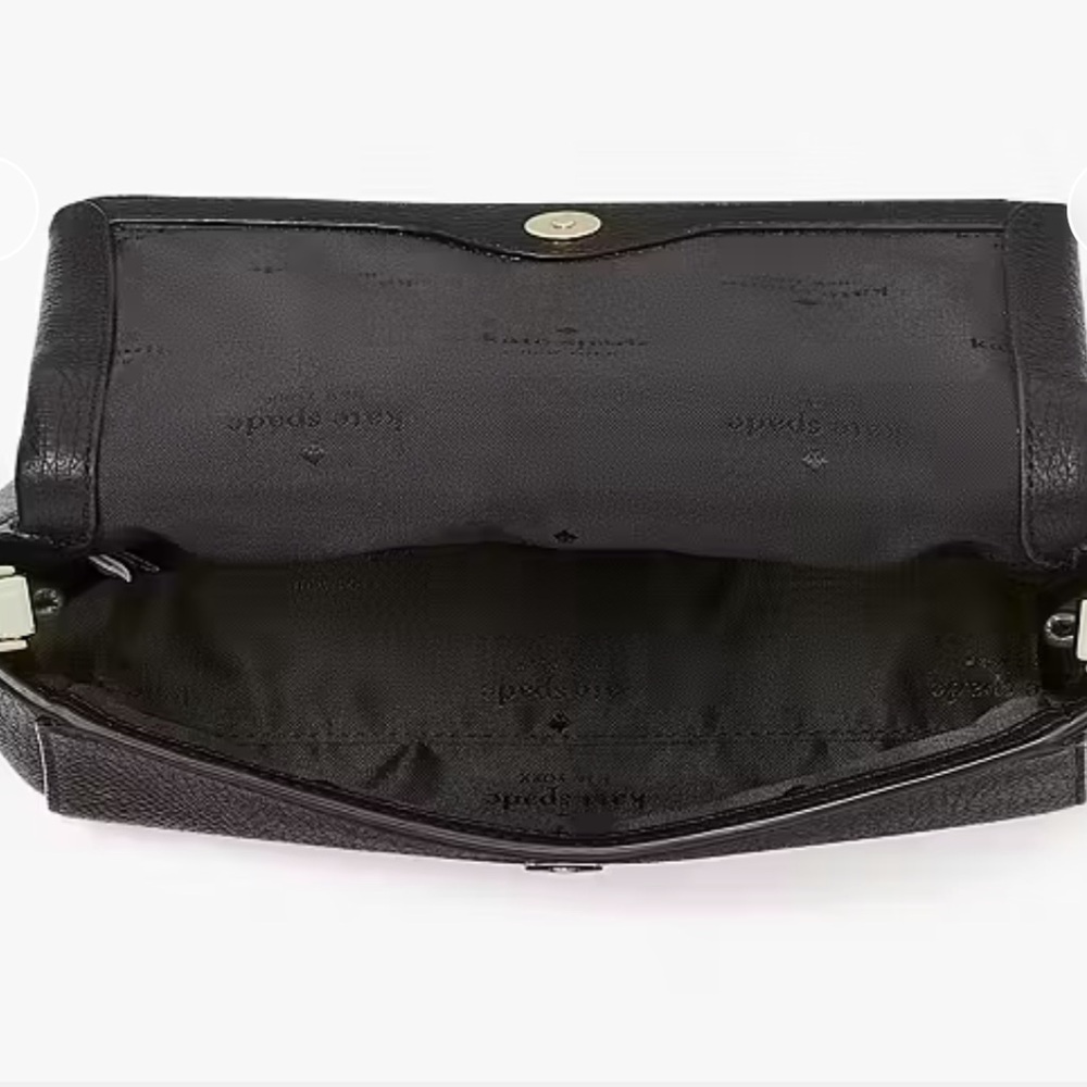 NWT Kate Spade black pebble leather crossbody bag Retails $329 - Picture 6 of 13